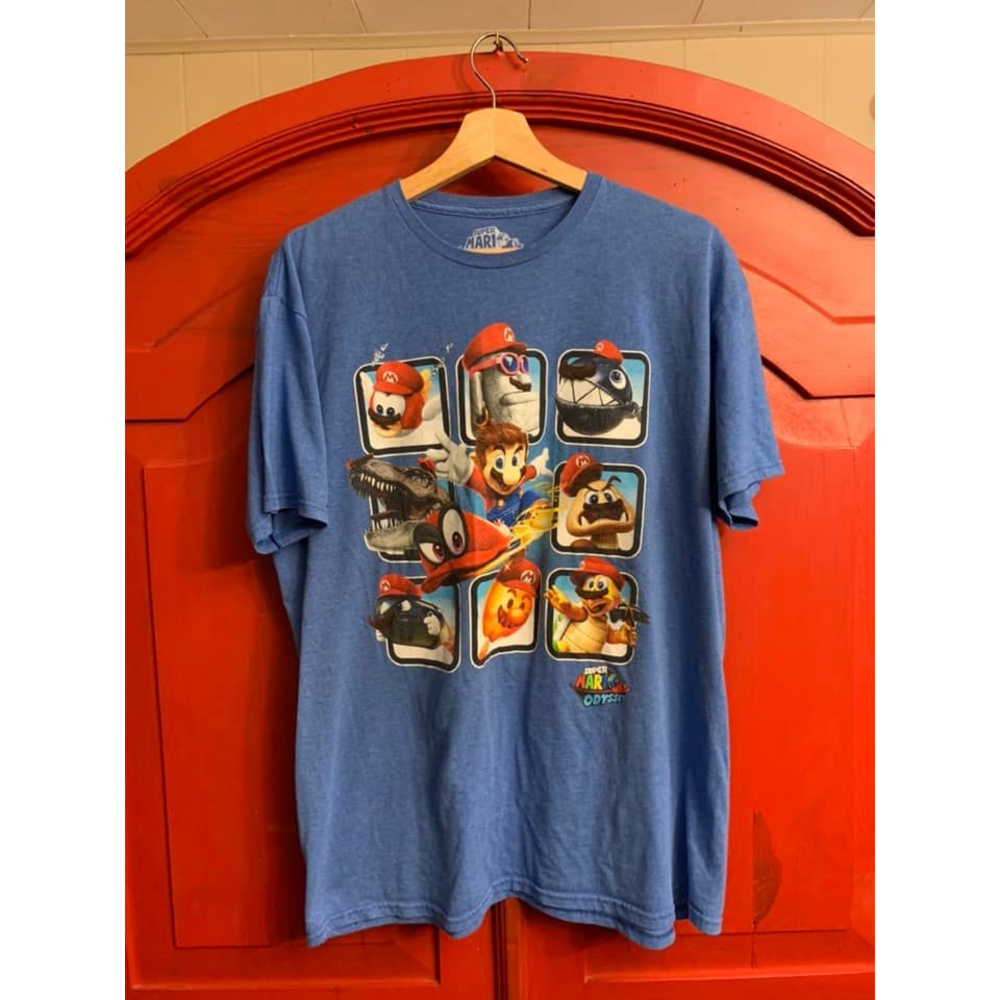 Super Mario Odyssey Nintendo Size XL Tee Shirt Great Pre Worn Shape!